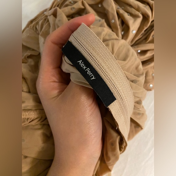 Alex Perry Crystal-embellished Off-The-Shoulder Cutout Twist Front Mini Dress - Picture 9 of 11